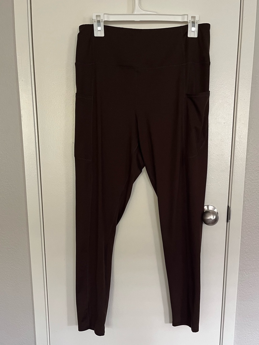 Maurices Dark Brown Side-Pocket Leggings